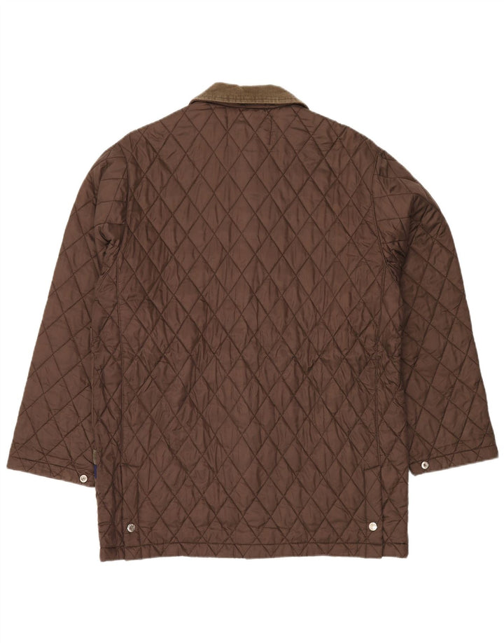 SINCLAIR Jachetă matlasată pentru bărbați UK 38 Medium Brown Nylon