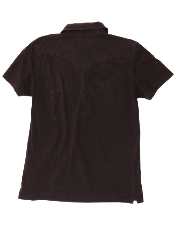 Tricou polo Lee pentru femei UK 16 mare, negru, bumbac