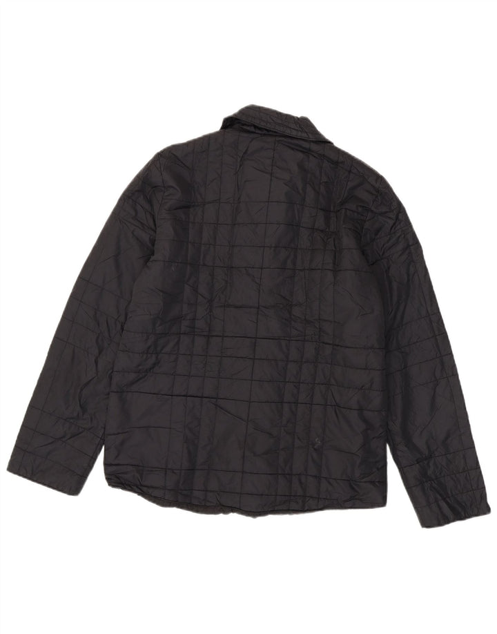 EDDIE BAUER Jachetă căptușită pentru femei UK 10 Small Black Nylon