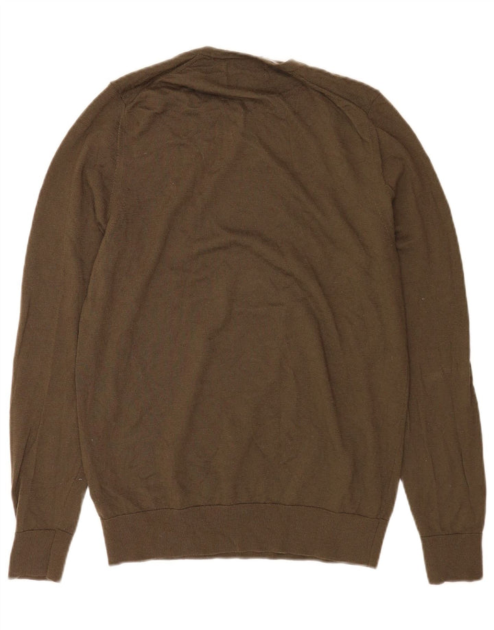 Pulover pentru femei Marks & Spencer cu decolteu triplu UK 14 Medium Khaki