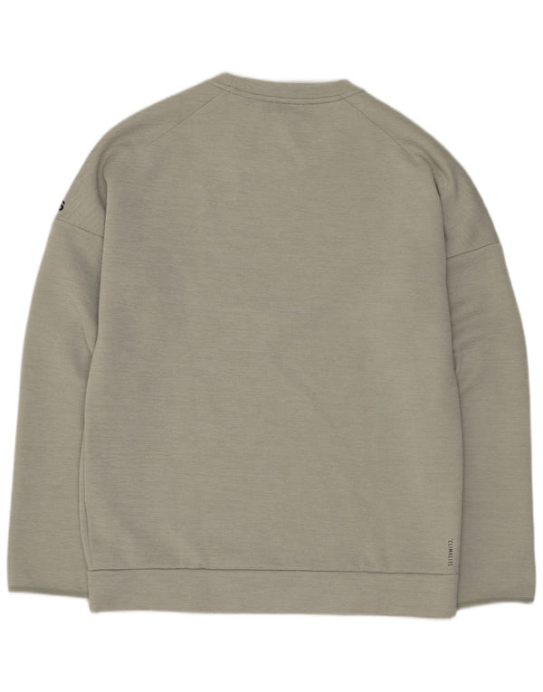 Hanorac pentru bărbați Adidas Graphic Regular Fit Pulover Medium Verde Poliester