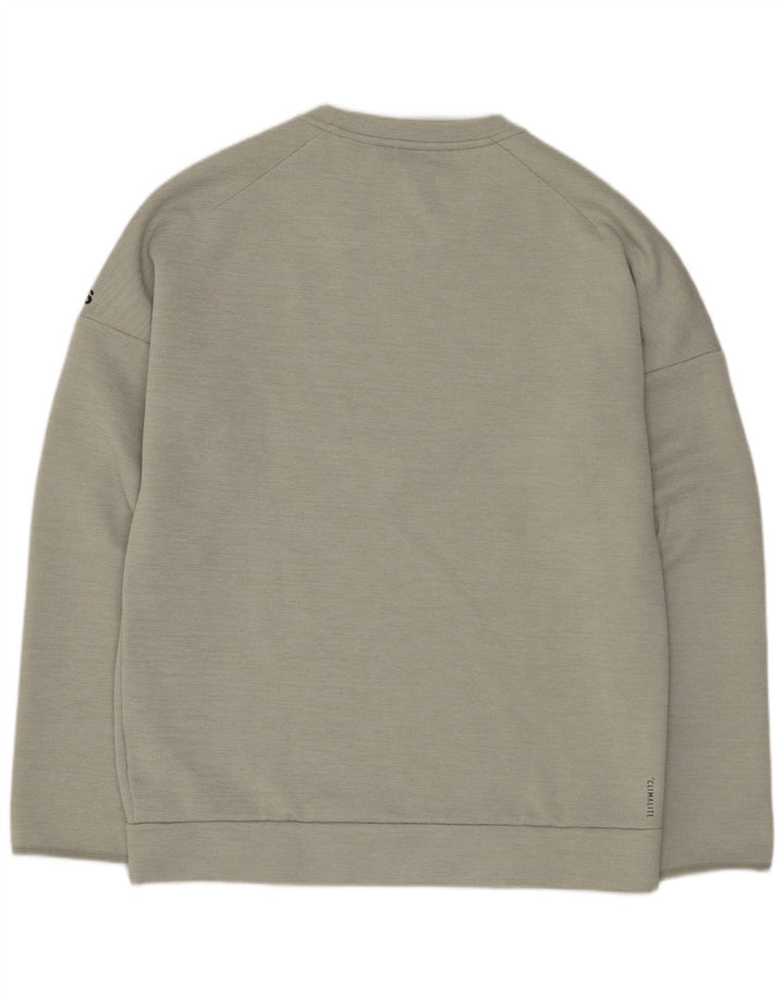 Hanorac pentru bărbați Adidas Graphic Regular Fit Pulover Medium Verde Poliester