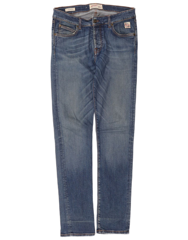 Roy Rogers Womens Superior Slim Jeans W35 L33 Blue Cotton