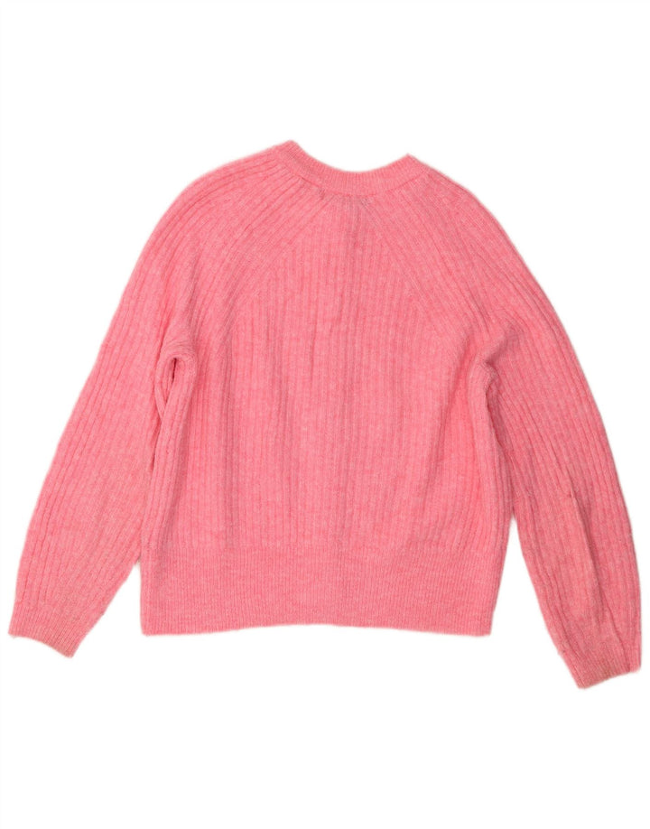 Pulover cardigan pentru femei Marks & Spencer, cu ajustare normală, UK 14, roz mediu
