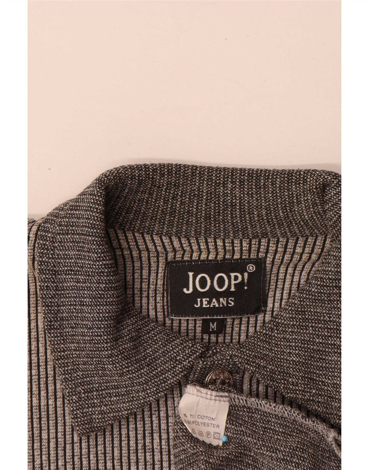 Tricou polo Joop pentru bărbați, bumbac cu dungi, gri mediu