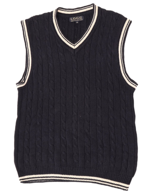 L.O.G.G Vestă pentru bărbați Tank Top Medium Bleumarin Ramie