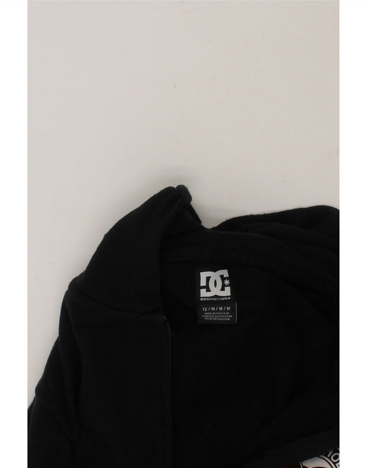 DC Boys Graphic Zip Hoodie Sweater 11-12 Years Medium  Black Cotton Vintage DC and Second-Hand DC from Messina Hembry 