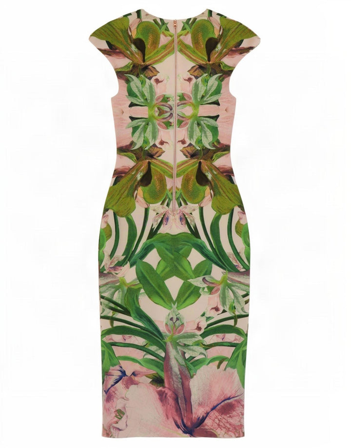 Rochie Ted Baker pentru damă, modelată, mărimea 1 XS, poliester floral multicolor