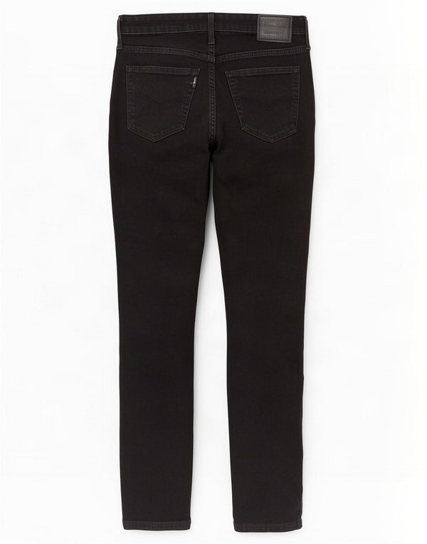 Levi's Womens 721 High Rise Skinny Jeans W28 L28 Black Cotton