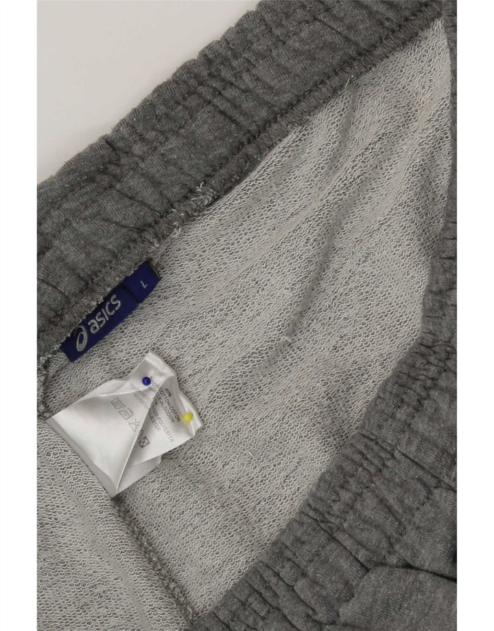 Pantaloni de trening Asics pentru bărbați Joggeri mari, gri bumbac