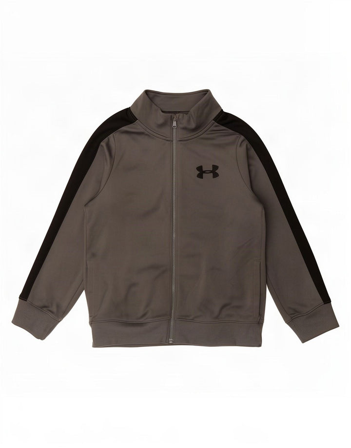 Jachetă de trening pentru băieți Under Armour 7-8 ani, gri mic, color block