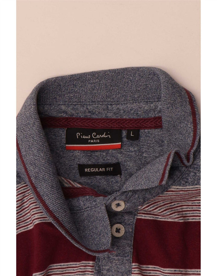 Cămașă polo pentru bărbați Pierre Cardin, cu formă regulată, cu dungi mari, multicolore
