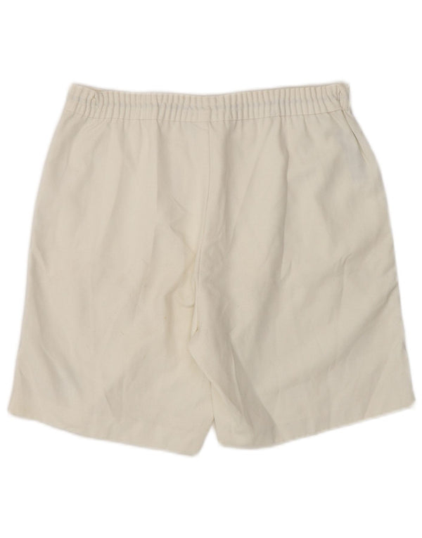 Sergio Tacchini Pantaloni scurți casual pentru femei IT 46 Large W32 White Colorblock