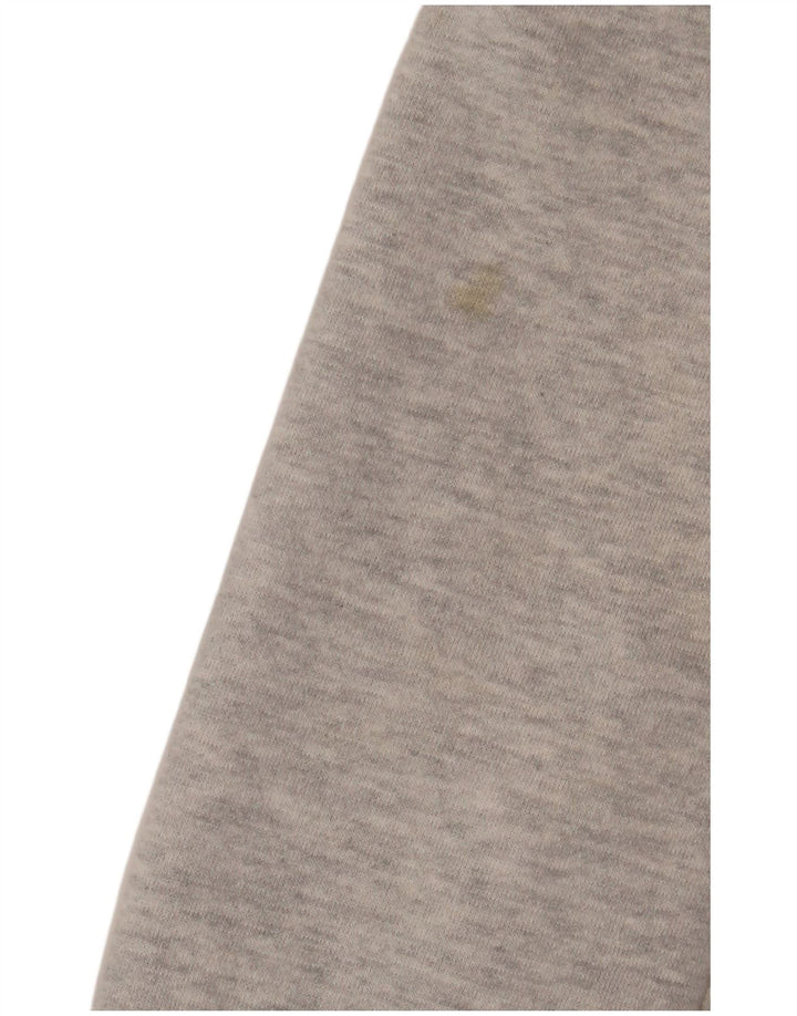 SUPERDRY Pulover cu capota cu fermoar grafic pentru bărbați, bumbac cu pete gri mic