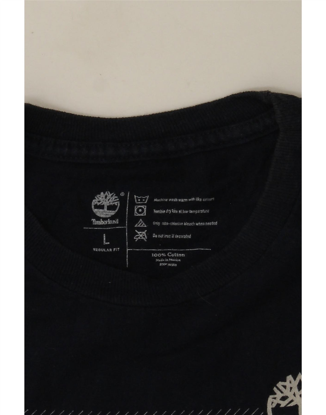 Tricou grafic Timberland pentru bărbați, cu croială normală, mare, bumbac, albastru bleumarin