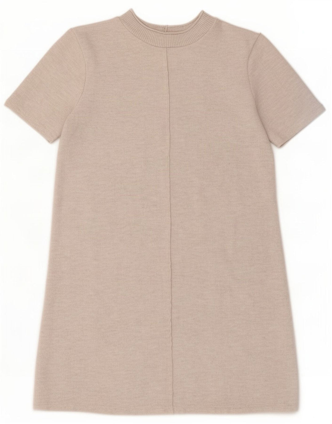 Zara Womens Shift Dress UK 12 Medium Beige Poliester