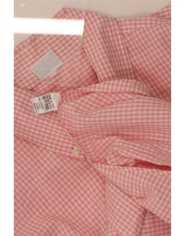 Cămașă Benetton pentru bărbați, mare, roz din bumbac