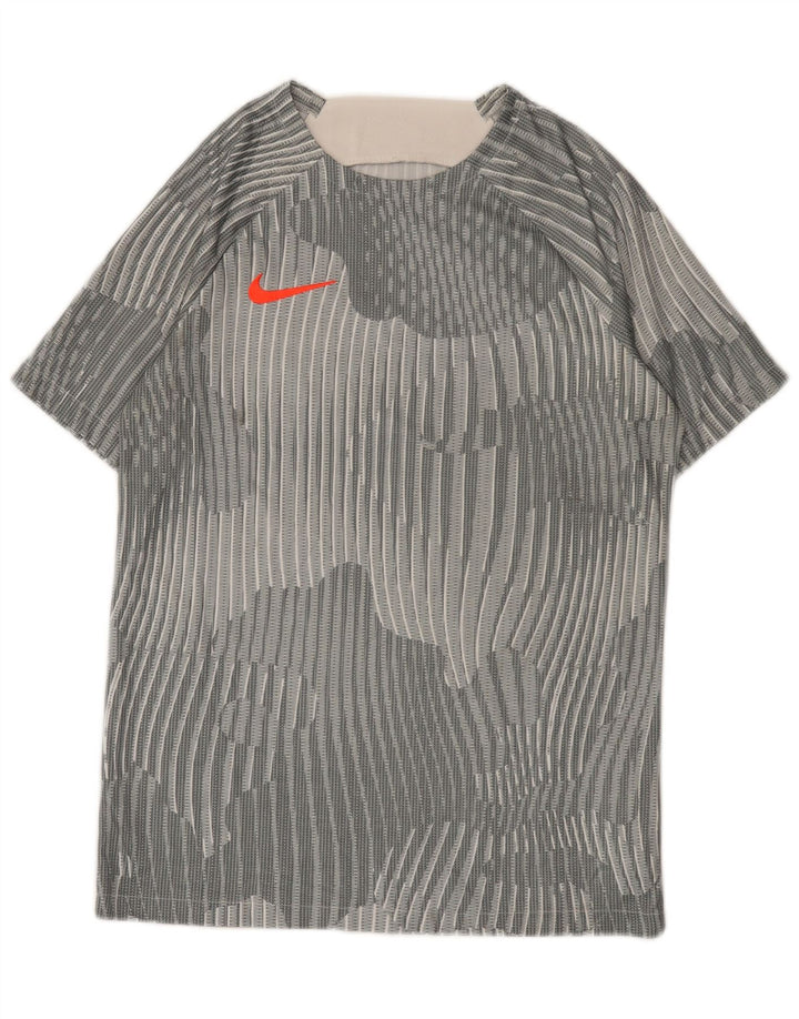 Tricou pentru bărbați Nike Top Mediu Gri Poliester cu dungi