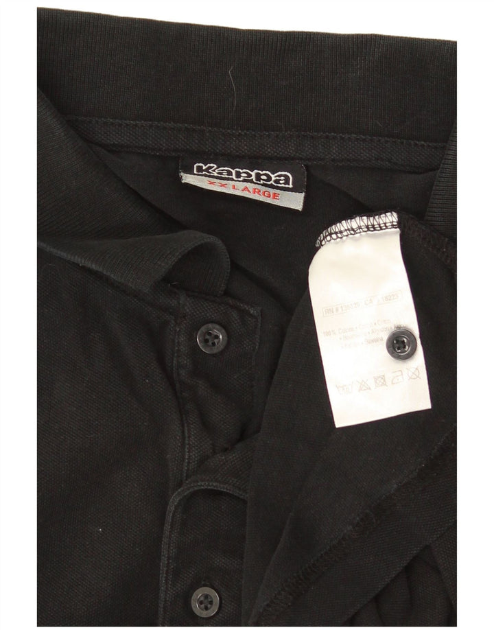 Cămașă polo pentru bărbați KAPPA 2XL bumbac negru