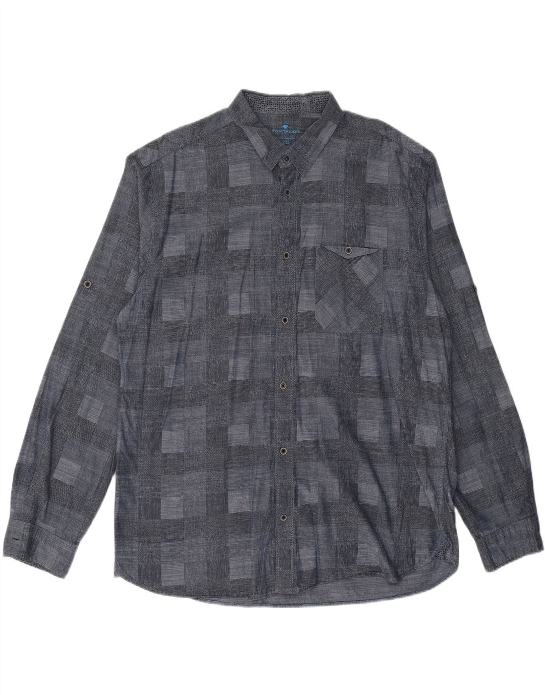 Cămașă pentru bărbați TOM TAILOR 2XL bleumarin geometric