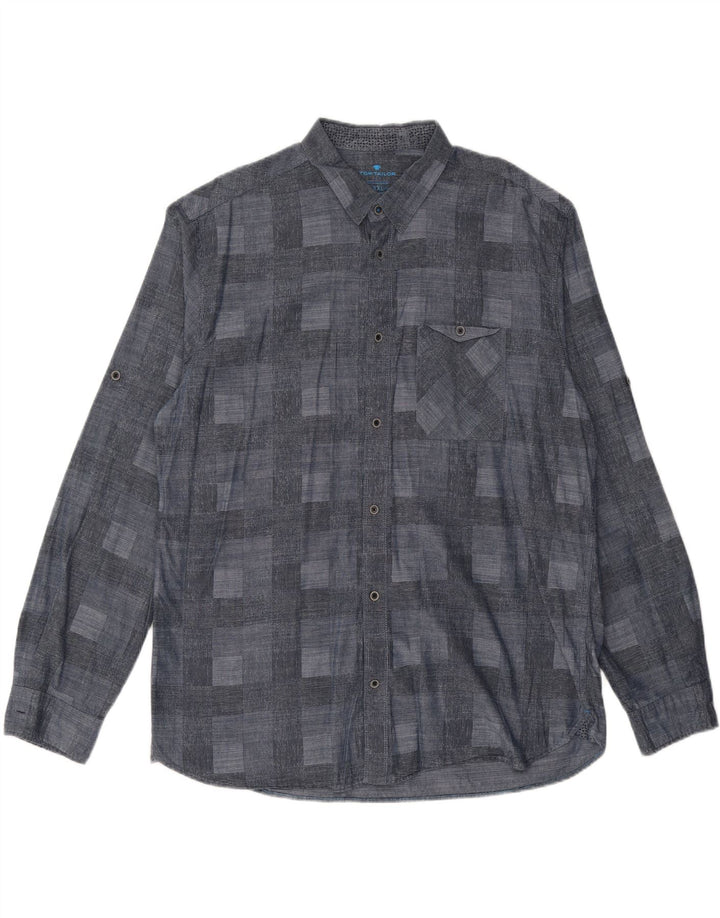 Cămașă pentru bărbați TOM TAILOR 2XL bleumarin geometric
