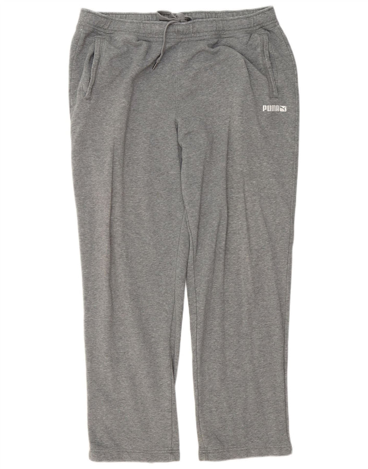 Pantaloni de trening Puma pentru bărbați, 2XL, bumbac cu pete gri