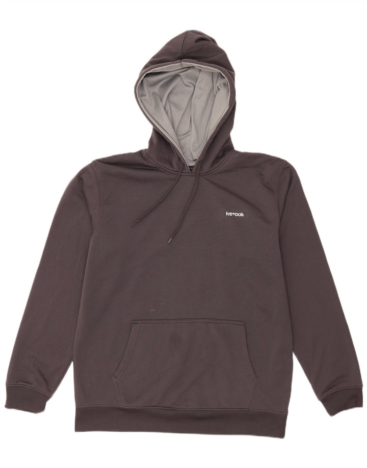 Pulover Reebok pentru bărbați, poliester, gri mediu