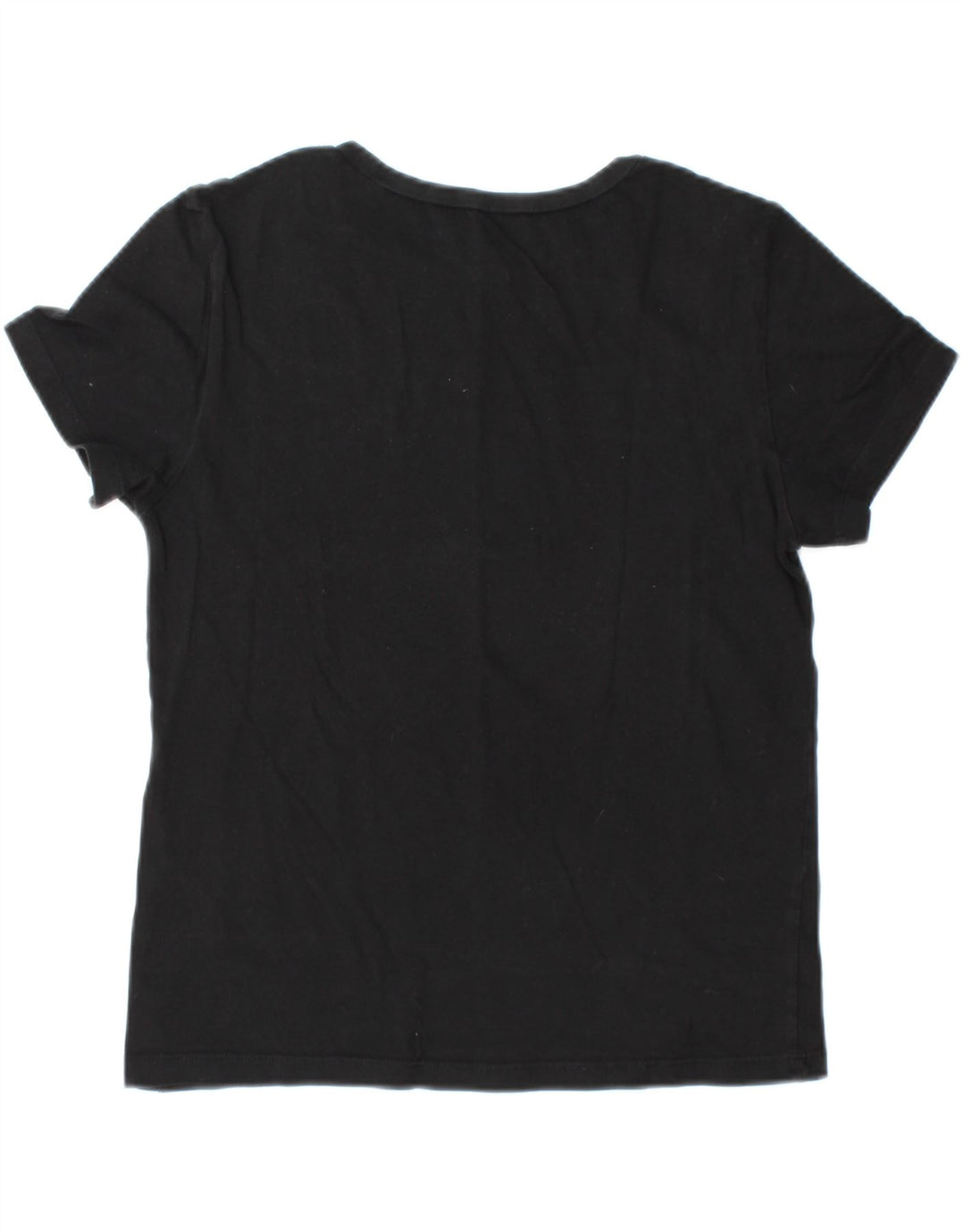 VANS Womens Graphic T-Shirt Top UK 12 Medium Black Cotton