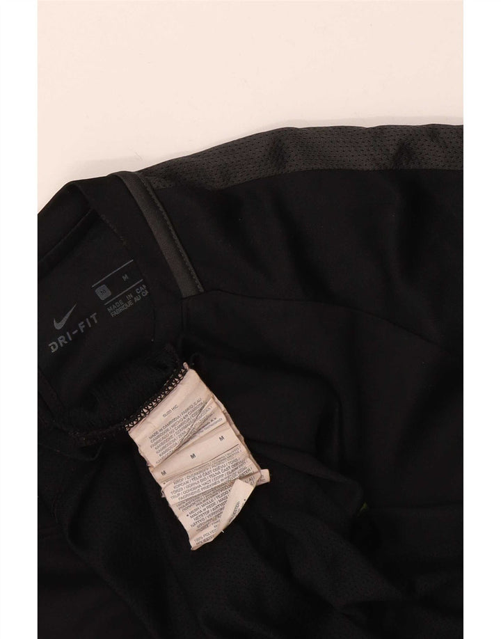 Tricou grafic Nike Dri Fit pentru bărbați Top Mediu Negru Poliester
