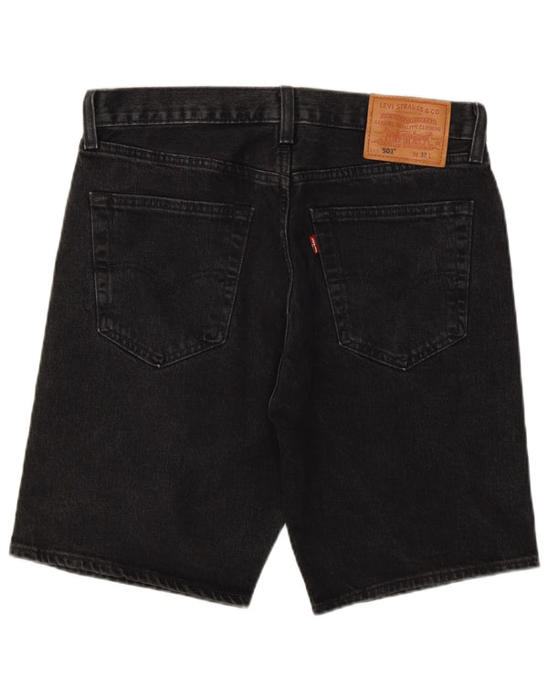 Pantaloni scurți Levi's 501 Denim W32 Medium Black Bumbac