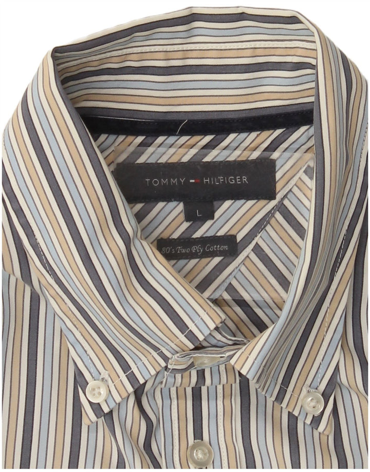 Cămașă pentru bărbați TOMMY HILFIGER, bumbac cu dungi mari, multicolore