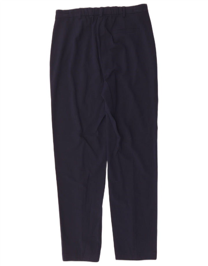 MARKS & SPENCER Pantaloni de costum pentru femei UK 12 Medium W32 L30 Bleumarin