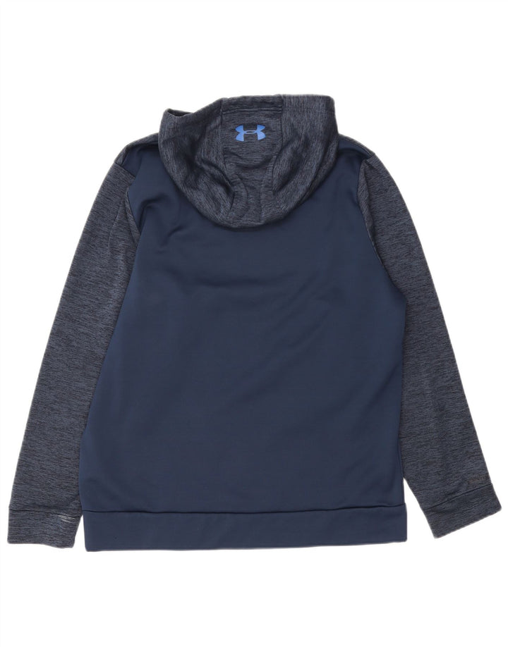 Pulover cu glugă Under Armour Cold Gear pentru bărbați, mijlociu, bleumarin, pătat