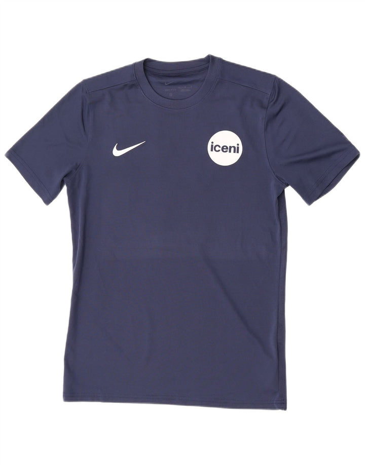 Tricou grafic Nike Dri Fit pentru bărbați Top Mediu Poliester bleumarin
