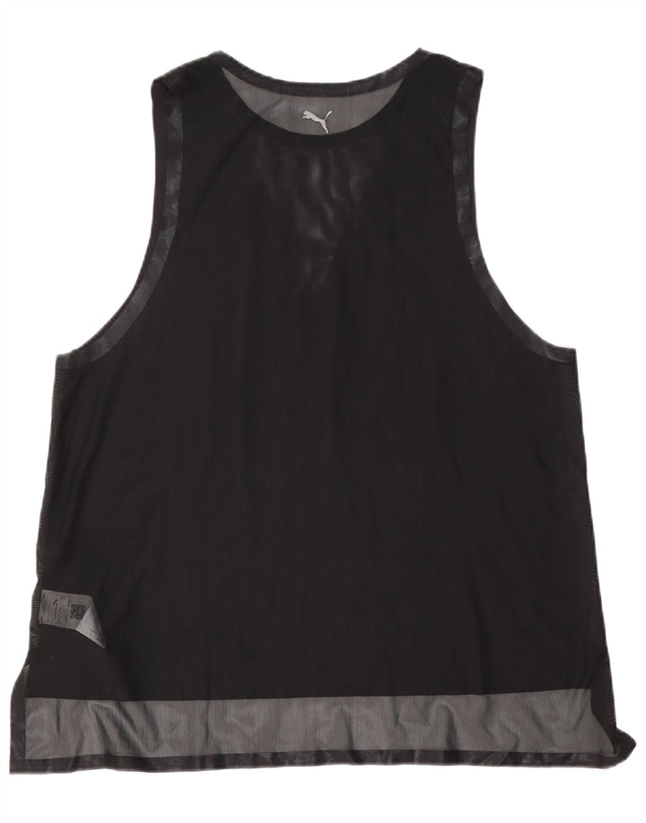 Top cu vestă grafică Puma pentru femei UK 18 XL, poliester negru