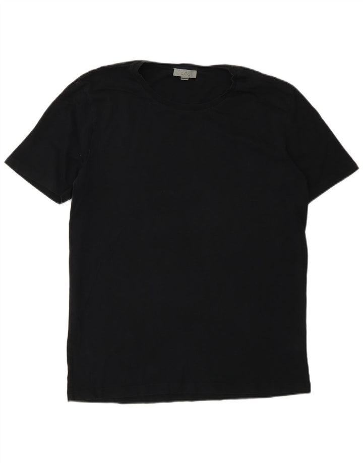 Tricou pentru bărbați Cos Top Mediu Negru Bumbac