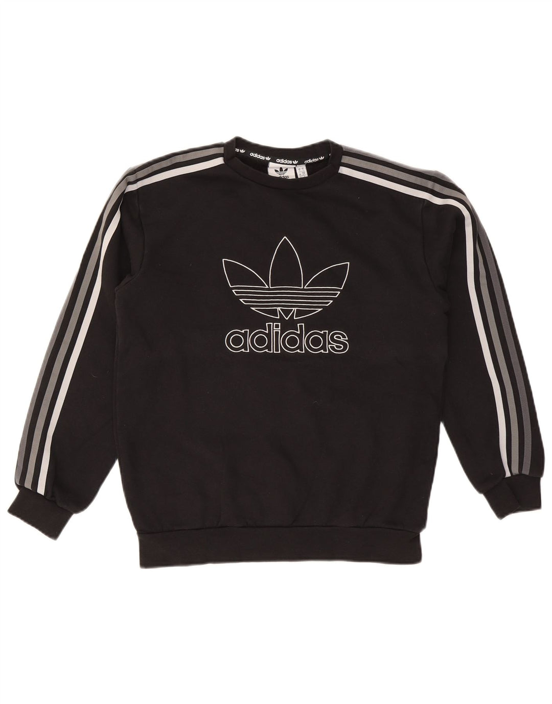Hanorac grafic pentru bărbați Adidas Jumper mic, negru, bumbac