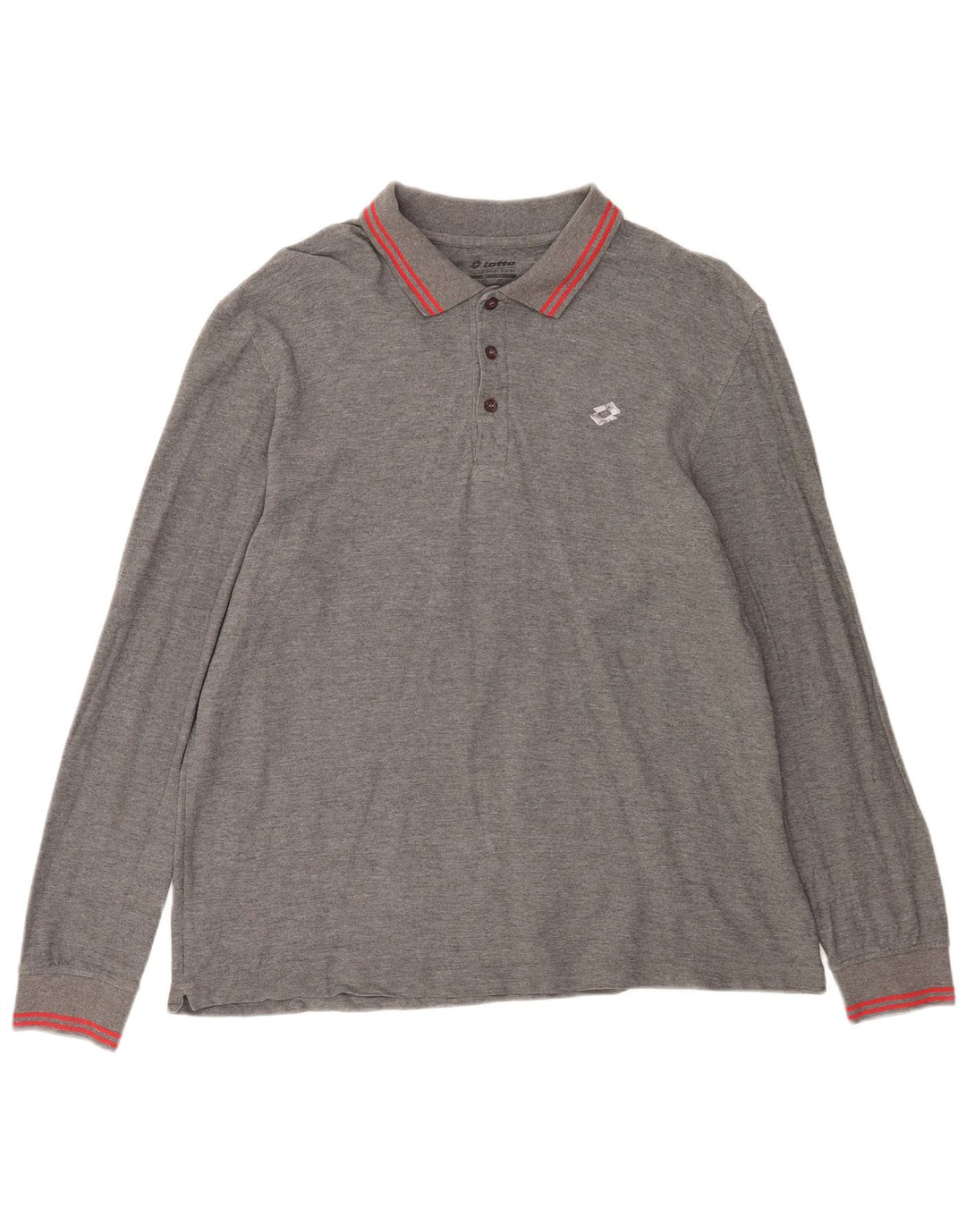 Tricou polo cu mânecă lungă pentru bărbați Lotto 2XL gri