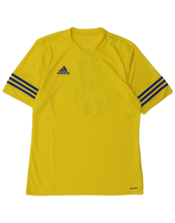 Tricou Adidas Climalite Graphic Top Medium Galben Poliester