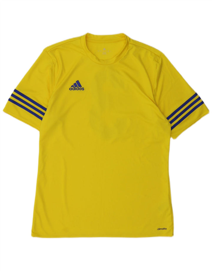Tricou Adidas Climalite Graphic Top Medium Galben Poliester