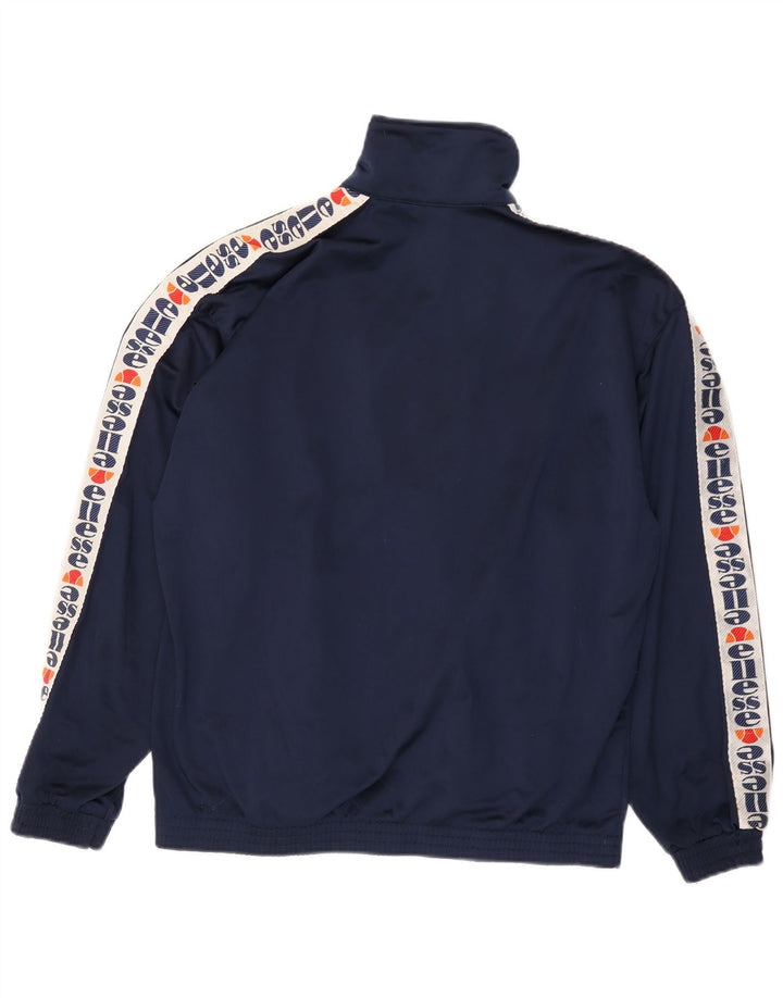 Jachetă de top pentru trening cu grafică ELLESSE pentru bărbați, poliester mare, albastru