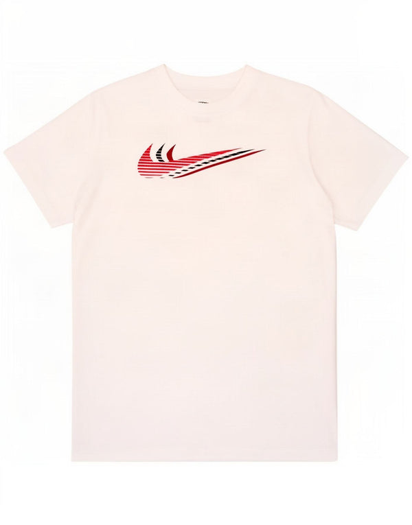Tricou grafic Nike pentru băieți Top 10-11 ani Bumbac alb mediu