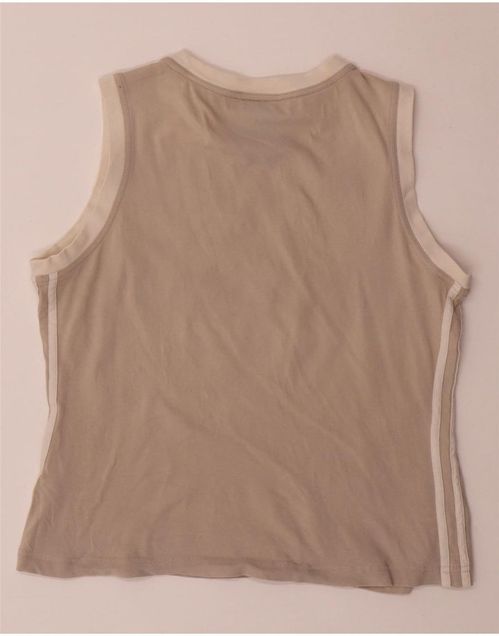 ADIDAS Crop Vest Top pentru femei UK 14 Large Gri