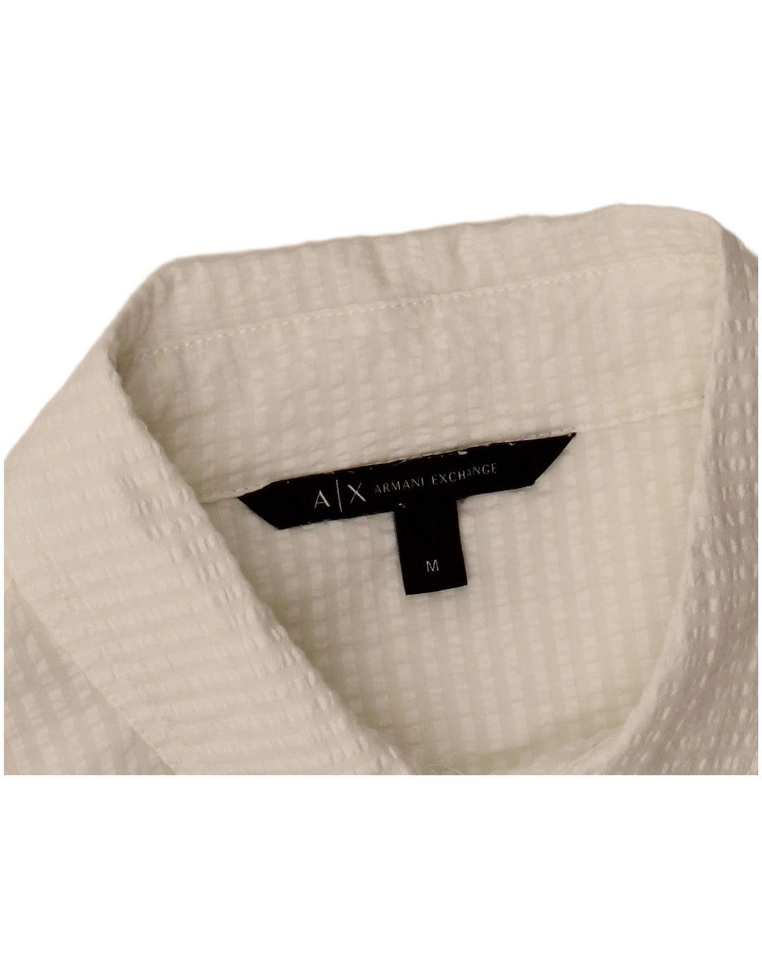 ARMANI EXCHANGE Rochie cămașă pentru femei UK 14 Medium White Pinstripe