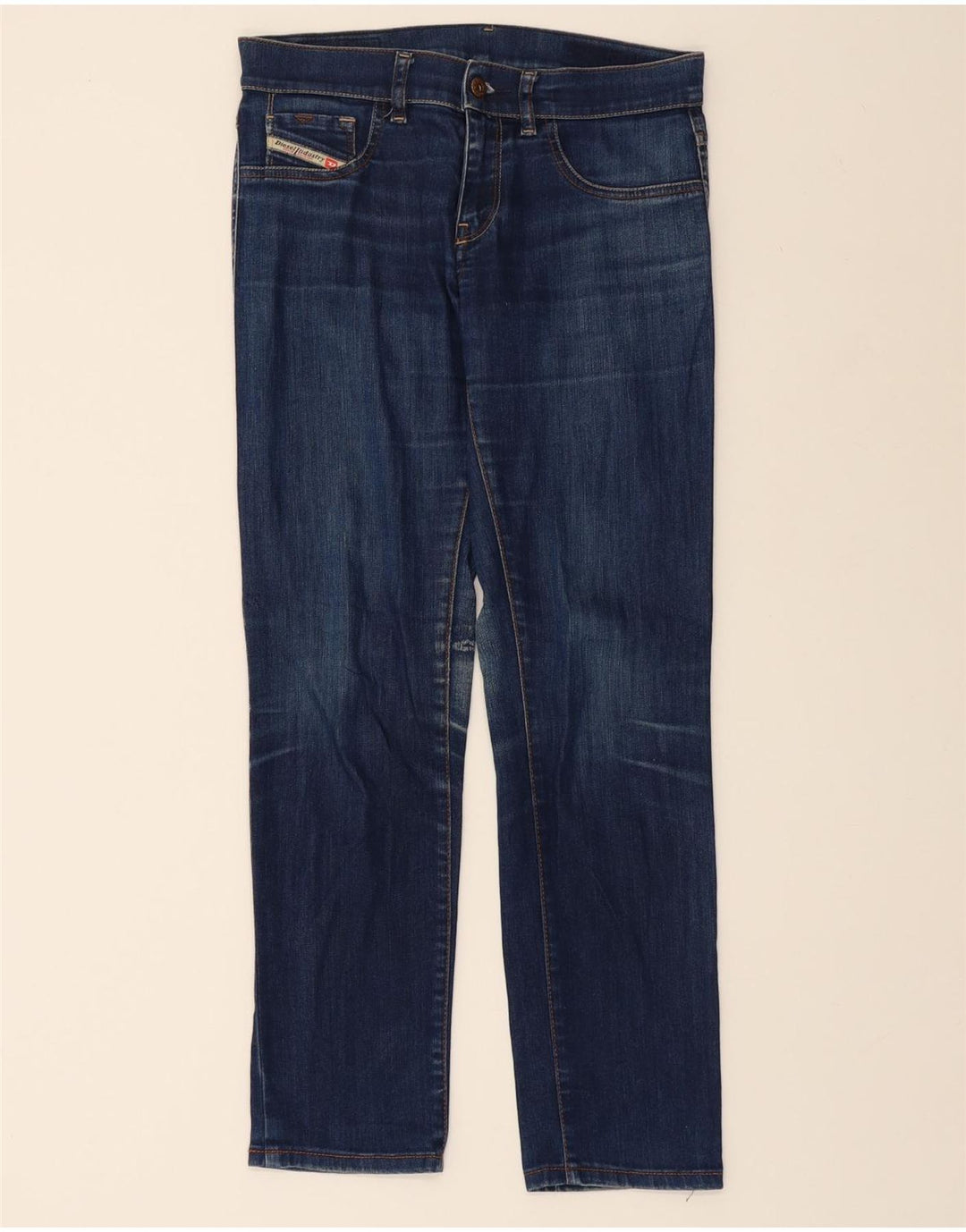 DIESEL Womens Straight Jeans W28 L28 Blue Cotton Vintage Diesel and Second-Hand Diesel from Messina Hembry 