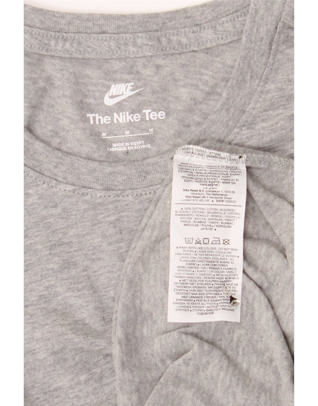 Tricou pentru bărbați Nike Top Medium Gri Bumbac