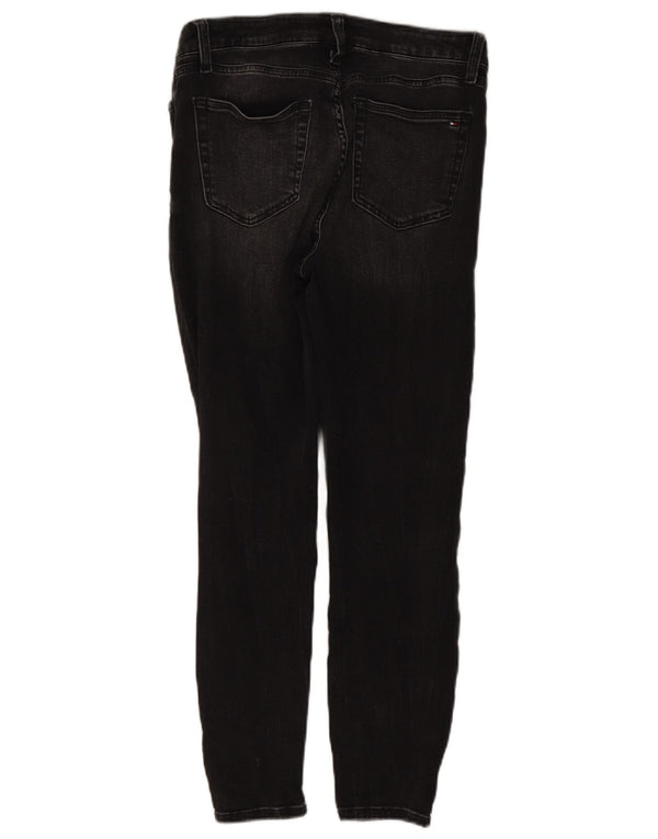 TOMMY HILFIGER Blugi skinny pentru femei cu talie înaltă US 8 Medium W30 L26 Negri