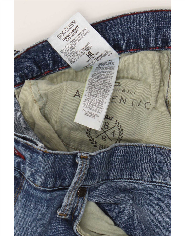 Blugi drepti pentru bărbați Marks & Spencer W40 L29 Bumbac albastru