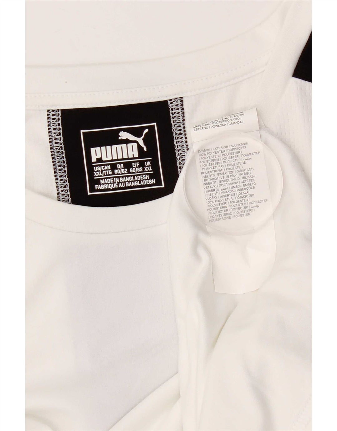 Tricou pentru bărbați PUMA Top 2XL, alb, poliester color bloc