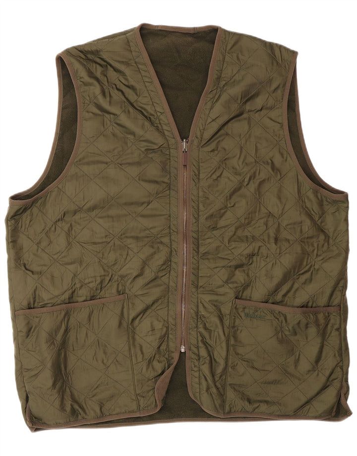 BARBOUR Gilet matlasat pentru bărbați UK 42 XL Poliamidă verde